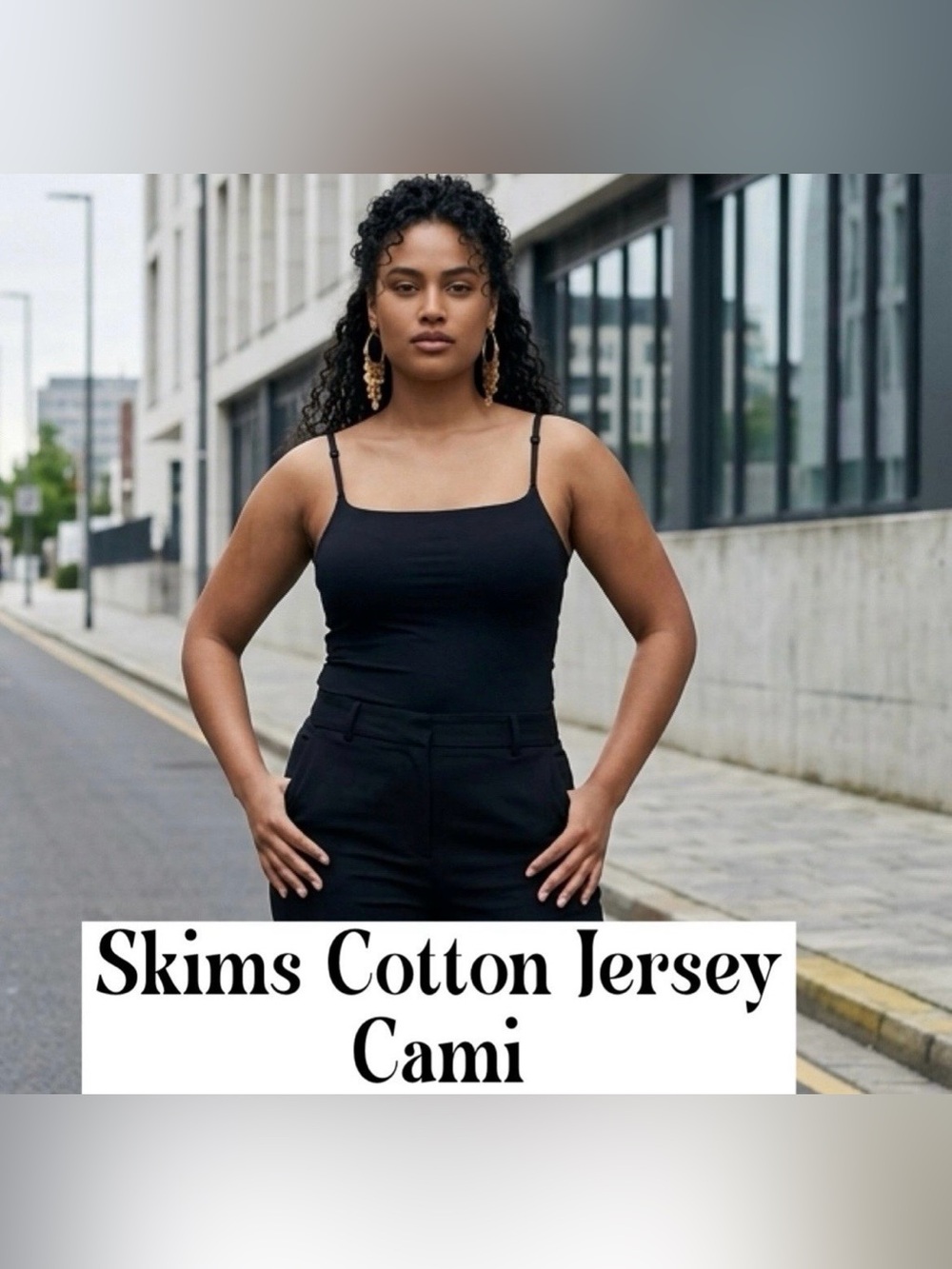 Skims Cotton Jersey Cami Tank Soot New
